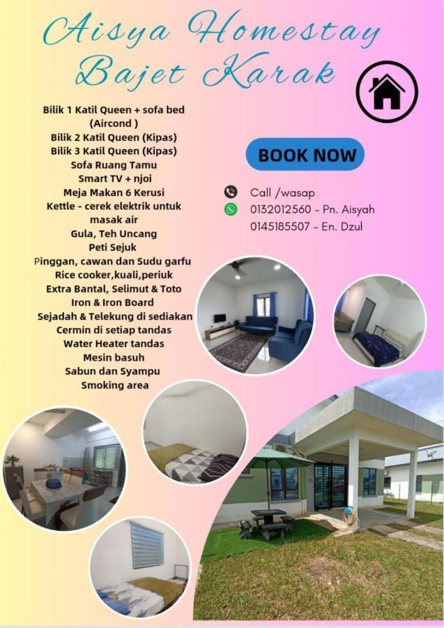 Aisya Homestay Bajet Karak Setia Zewnętrze zdjęcie
